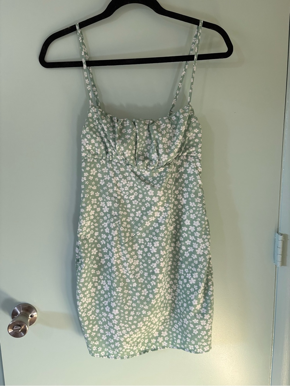 Princess Polly Mint Green Floral Mini Dress